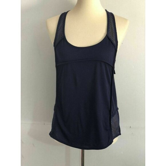 Zara TRF Women's Active Sport Tank Top Navy Size S - Picture 6 of 6